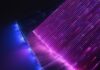 LED lights up fiber optic fabric