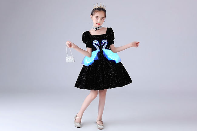 The Enchanting Glow of the Swan Skirt