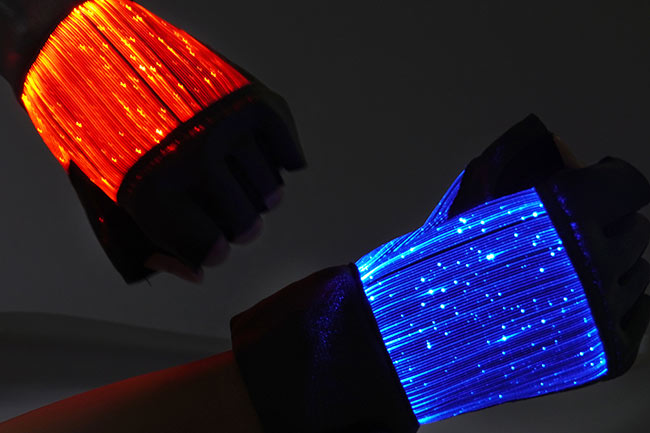 LED light up gloves
