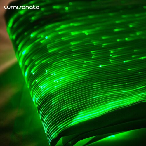 Green Fabric (Glowing Fiber Optic Fabric) - Lumisonata
