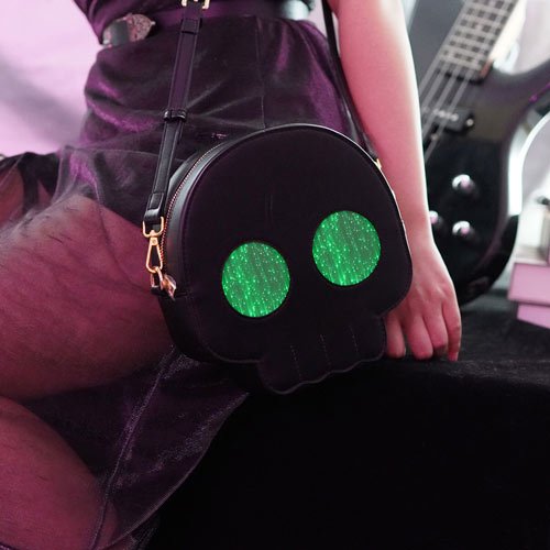Led Light Up Halloween Purse Skeleton Skull Ghostface Spooky Goth Purses Horror Accessories Cute Crossbody Bag Shoulder Bags - Lumisonata