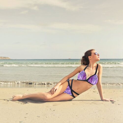 Beach Bikini, Thong Bikini Bottoms with Light Up - Lumisonata