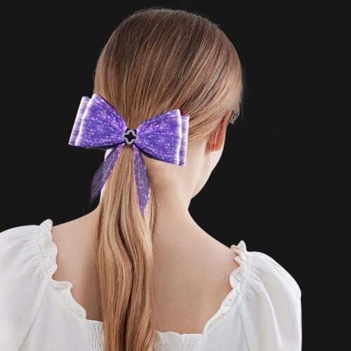 Sparkly Hair Clips,Glittering Halloween Hair Clips With Led Lights For A Sparkling Look - Lumisonata