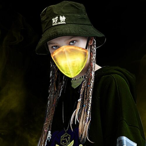 Purge Mask Fiber Optic LED Light Up Face Mask - Lumisonata