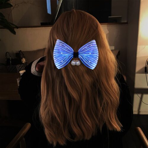 Pearl Hair Clip, Light Up Your Style with Pearl Hair Clips and Colorful LED Lights - Lumisonata